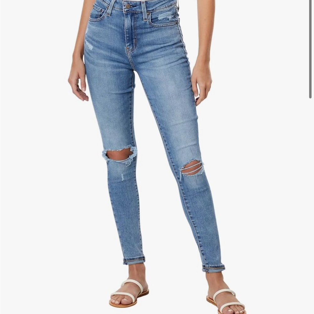 Levi's Light Blue Ripped Skinny Jeans